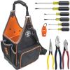 imageKlein Tools 80127 Tool Bag Kit features Tradesman Pro Tool Tote 3 Pliers 6 Screwdrivers and Demagnetizer  Magnetizer 11Piece11Piece Kit
