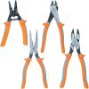imageKlein Tools 9416R 1000V Insulated Plier and Wire Stripper Tool Kit Made in USA SideCutter DiagonalCutter and Wire Stripper 3Piece4Piece Kit