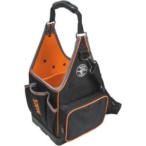 imageKlein Tools 80127 Tool Bag Kit features Tradesman Pro Tool Tote 3 Pliers 6 Screwdrivers and Demagnetizer  Magnetizer 11Piece8Inch Tote