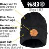 imageKlein Tools 60569 Heavy Knit Hat with Wide Cuff Black One Size Fits Most Leather Logo