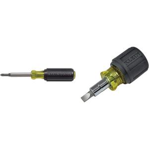 imageKlein Tools 32476 5In1 MultiBit ScrewdriverNut Driver With 2 Slotted 2 Philips ampamp 32561 6In1 Stubby MultiBit ScrewdriverNut Driver With 2 Phillips 2 Slotted BitScrewdriver  Screwdriver  Nut Driver