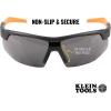 imageKlein Tools 60159 Safety Glasses PPE Protective Eyewear with Semi Frame Scratch Resistant and AntiFog Clear LensGray Lens