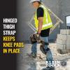 imageKlein Tools 60344 Knee Pads Hinged Gel Knee Pads with Slip Resistant Rubber Caps QuickRelease Clips and Adjustable Straps BlackHeavy Duty