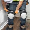 imageKlein Tools 60344 Knee Pads Hinged Gel Knee Pads with Slip Resistant Rubber Caps QuickRelease Clips and Adjustable Straps BlackNonmarring