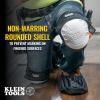 imageKlein Tools 60344 Knee Pads Hinged Gel Knee Pads with Slip Resistant Rubber Caps QuickRelease Clips and Adjustable Straps BlackNonmarring