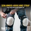 imageKlein Tools 60344 Knee Pads Hinged Gel Knee Pads with Slip Resistant Rubber Caps QuickRelease Clips and Adjustable Straps BlackNonmarring