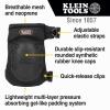 imageKlein Tools 60344 Knee Pads Hinged Gel Knee Pads with Slip Resistant Rubber Caps QuickRelease Clips and Adjustable Straps BlackStandard