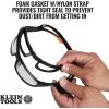 imageKlein Tools 60470 Safety Glasses ANSI Z871 Pro Full Frame Gasket Safety Glasses Clear Lenses UV Protection AntiFog Scratch ResistantProfessional With Gasket