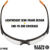 imageKlein Tools 60536 Safety Glasses Professional PPE Protective Eyewear with Semi Frame Scratch Resistant and AntiFog IndoorOutdoor LensClear Lens