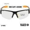 imageKlein Tools 60536 Safety Glasses Professional PPE Protective Eyewear with Semi Frame Scratch Resistant and AntiFog IndoorOutdoor LensClear Lens