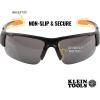 imageKlein Tools 60536 Safety Glasses Professional PPE Protective Eyewear with Semi Frame Scratch Resistant and AntiFog IndoorOutdoor LensGray Lens