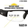 imageKlein Tools 60536 Safety Glasses Professional PPE Protective Eyewear with Semi Frame Scratch Resistant and AntiFog IndoorOutdoor LensGray Lens Combo Pack