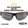 imageKlein Tools 60536 Safety Glasses Professional PPE Protective Eyewear with Semi Frame Scratch Resistant and AntiFog IndoorOutdoor LensGray Lens Combo Pack