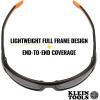 imageKlein Tools 60537 Safety Glasses Professional PPE Protective Eyewear with Full Frame Scratch Resistant and AntiFog IndoorOutdoor LensGray Lens