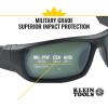 imageKlein Tools 60537 Safety Glasses Professional PPE Protective Eyewear with Full Frame Scratch Resistant and AntiFog IndoorOutdoor LensPolarized Lens