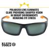 imageKlein Tools 60537 Safety Glasses Professional PPE Protective Eyewear with Full Frame Scratch Resistant and AntiFog IndoorOutdoor LensPolarized Lens