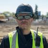 imageKlein Tools 60537 Safety Glasses Professional PPE Protective Eyewear with Full Frame Scratch Resistant and AntiFog IndoorOutdoor LensPolarized Lens