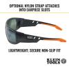 imageKlein Tools 60537 Safety Glasses Professional PPE Protective Eyewear with Full Frame Scratch Resistant and AntiFog IndoorOutdoor LensPolarized Lens