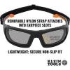 imageKlein Tools 60538 Gasket Safety Glasses Professional PPE Protective Eyewear Full Frame Scratch Resistant AntiFog IndoorOutdoor LensGray Lens