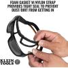 imageKlein Tools 60538 Gasket Safety Glasses Professional PPE Protective Eyewear Full Frame Scratch Resistant AntiFog IndoorOutdoor LensGray Lens