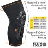 imageKlein Tools 60611 Knee Pads Heavy Duty Padded Knee Sleeves Breathable Mesh Back Elastic Cuff with SlipResistant Silicone Black LXLSM