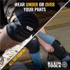 imageKlein Tools 60614 Knee Pads Lightweight Padded Knee Sleeves Breathable Mesh Back Elastic Cuff with SlipResistant Silicone SM BlackLXL