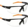 imageKlein Tools 60159 Safety Glasses PPE Protective Eyewear with Semi Frame Scratch Resistant and AntiFog Clear LensClear Lens