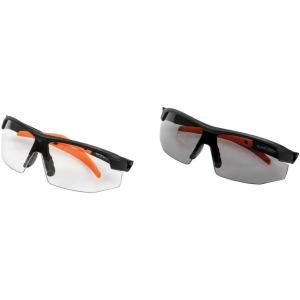imageKlein Tools 60159 Safety Glasses PPE Protective Eyewear with Semi Frame Scratch Resistant and AntiFog Clear LensClearGray Lens