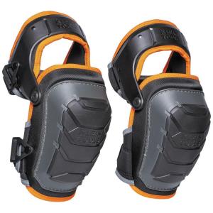 imageKlein Tools 60344 Knee Pads Hinged Gel Knee Pads with Slip Resistant Rubber Caps QuickRelease Clips and Adjustable Straps BlackHeavy Duty