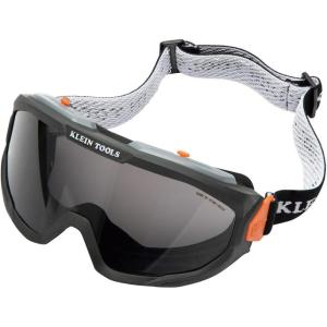 imageKlein Tools 60480 Safety Goggles Tinted Gray Lens PPE Eye Protection AntiFog ScratchResistant UV Protection Adjustable Vents