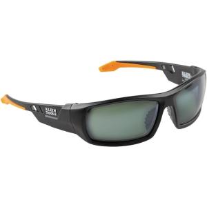 imageKlein Tools 60537 Safety Glasses Professional PPE Protective Eyewear with Full Frame Scratch Resistant and AntiFog IndoorOutdoor LensPolarized Lens