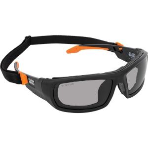 imageKlein Tools 60538 Gasket Safety Glasses Professional PPE Protective Eyewear Full Frame Scratch Resistant AntiFog IndoorOutdoor LensGray Lens