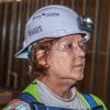 imageKlein Tools 60105 Hard Hat Vented Cap Style Padded SelfWicking OdorResistant Sweatband WhiteHard Hat wEarmuffs