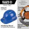 imageKlein Tools 60107RL Hard Hat Rechargeable Headlamp NonVented Cap Style Padded SelfWicking OdorResistant Sweatband Tested up to 20kVBlue