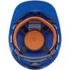 imageKlein Tools 60107RL Hard Hat Rechargeable Headlamp NonVented Cap Style Padded SelfWicking OdorResistant Sweatband Tested up to 20kVBlue