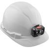imageKlein Tools 60107RL Hard Hat Rechargeable Headlamp NonVented Cap Style Padded SelfWicking OdorResistant Sweatband Tested up to 20kVWhite