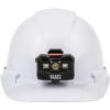 imageKlein Tools 60107RL Hard Hat Rechargeable Headlamp NonVented Cap Style Padded SelfWicking OdorResistant Sweatband Tested up to 20kVWhite