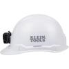 imageKlein Tools 60107RL Hard Hat Rechargeable Headlamp NonVented Cap Style Padded SelfWicking OdorResistant Sweatband Tested up to 20kVWhite