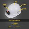 imageKlein Tools 60107RL Hard Hat Rechargeable Headlamp NonVented Cap Style Padded SelfWicking OdorResistant Sweatband Tested up to 20kVYellow