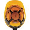 imageKlein Tools 60107RL Hard Hat Rechargeable Headlamp NonVented Cap Style Padded SelfWicking OdorResistant Sweatband Tested up to 20kVYellow