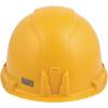 imageKlein Tools 60107RL Hard Hat Rechargeable Headlamp NonVented Cap Style Padded SelfWicking OdorResistant Sweatband Tested up to 20kVYellow