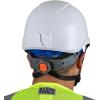 imageKlein Tools 60146 Safety Helmet NonVented Rechargeable Headlamp Tested to Tough Industrial Hard Hat Safety Standards WhiteBlue