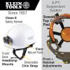 imageKlein Tools 60146 Safety Helmet NonVented Rechargeable Headlamp Tested to Tough Industrial Hard Hat Safety Standards WhiteBlue