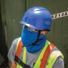 imageKlein Tools 60146 Safety Helmet NonVented Rechargeable Headlamp Tested to Tough Industrial Hard Hat Safety Standards WhiteBlue