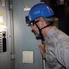 imageKlein Tools 60148 Safety Helmet NonVented Rechargeable Headlamp Tested to Tough Industrial Hard Hat Safety Standards Blue