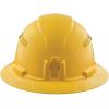 imageKlein Tools 60262 Hard Hat Vented Full Brim Style Padded SelfWicking OdorResistant Sweatband YellowYellow