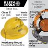 imageKlein Tools 60262 Hard Hat Vented Full Brim Style Padded SelfWicking OdorResistant Sweatband YellowYellow