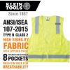 imageKlein Tools 60268 Safety Vest HighVis Reflective Mesh with 8Pockets XL0