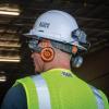 imageKlein Tools 60400 Hard Hat NonVented Full Brim Style Padded SelfWicking OdorResistant Sweatband Tested up to 20kV WhiteWhite