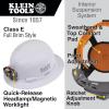 imageKlein Tools 60400 Hard Hat NonVented Full Brim Style Padded SelfWicking OdorResistant Sweatband Tested up to 20kV WhiteWhite